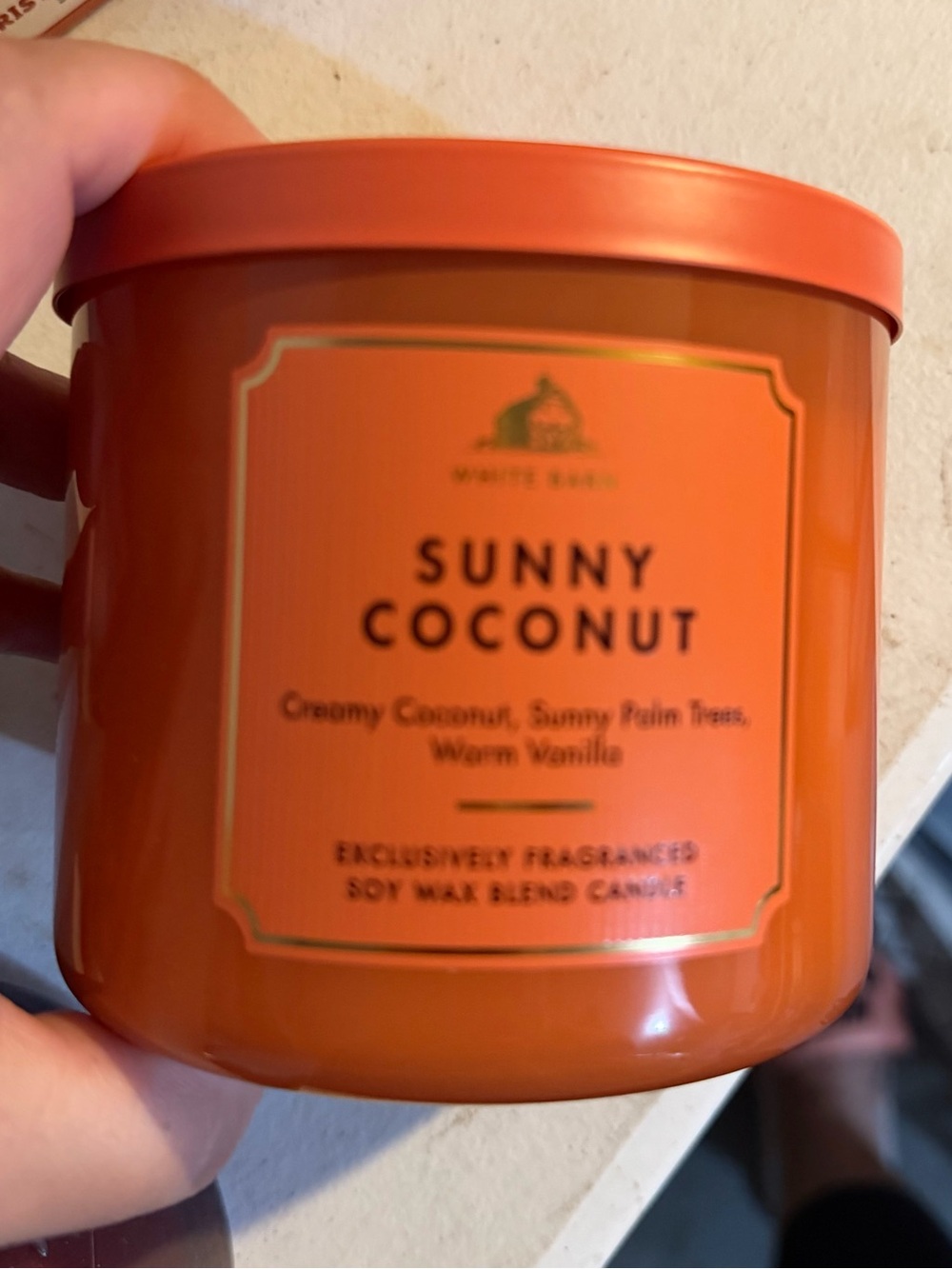 White Barn Sunny Coconut Candle - Orange